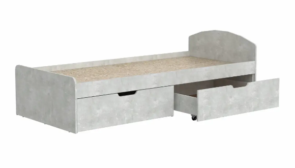 Ліжко Компаніт 90+2 90x200 см ательє світле